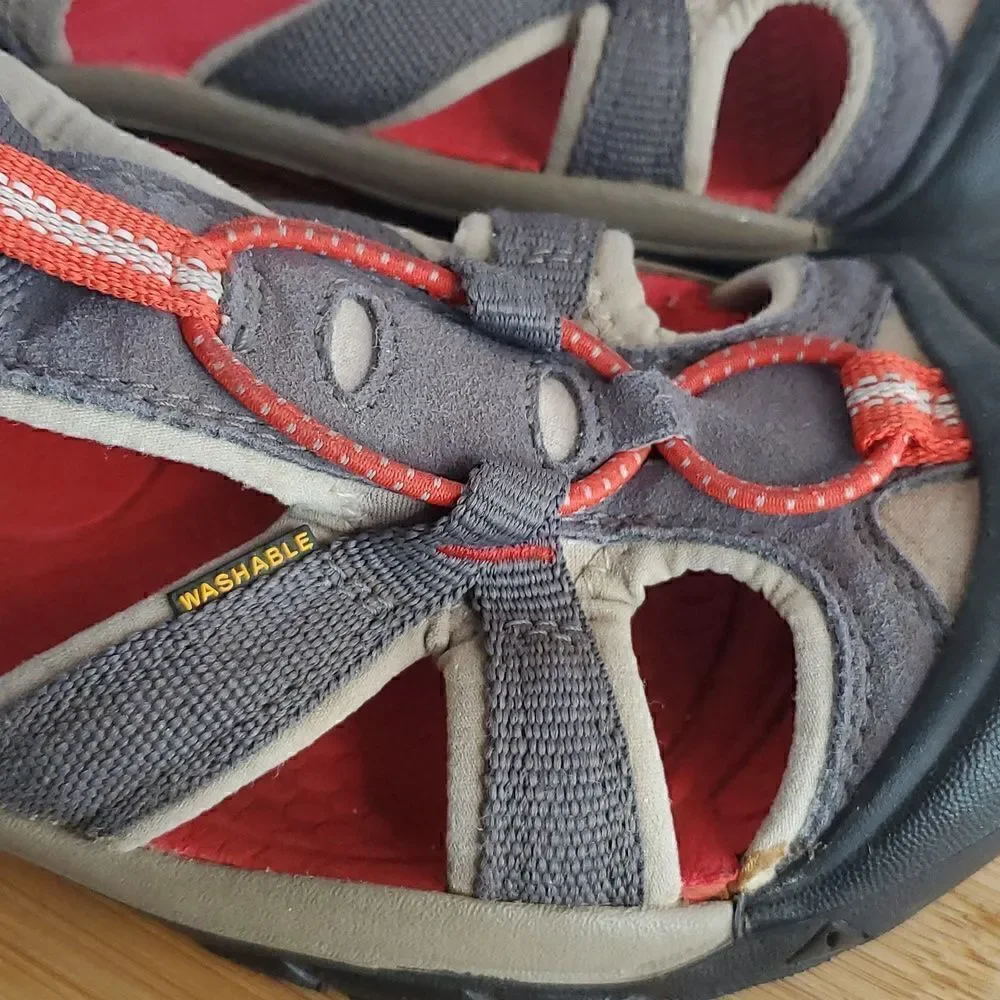 KEEN Venice H2 Gray Waterproof Sport Sandals 1019354 Big Kids Shoe Size 4